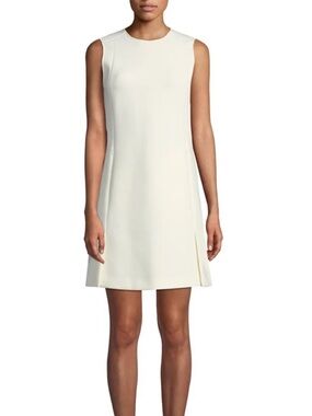 Theory White shift dress
